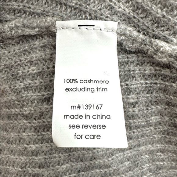 27 Miles Malibu Love Cashmere Hooded Sweater in Gray - Picture 6 of 6